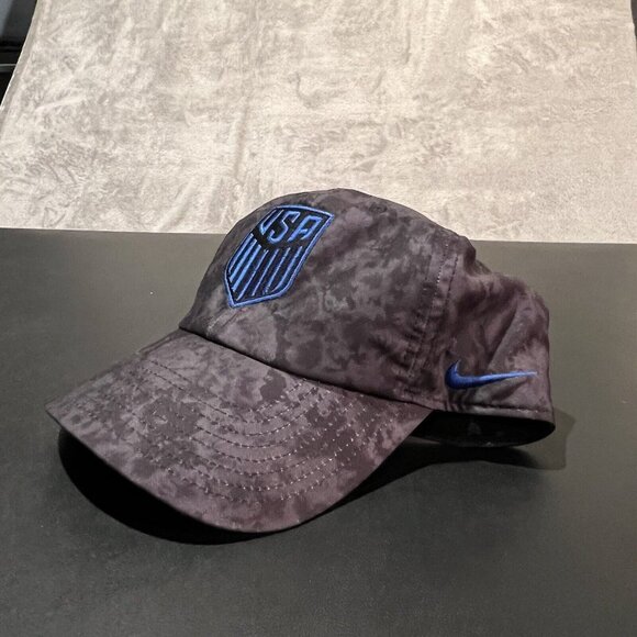 Nike USMNT Soccer Hat Men's One Size Adjustable Gray Heritage 86 Cap - Picture 8 of 8